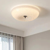 Round Glass for Bedroom White Ceiling Light - Clowas